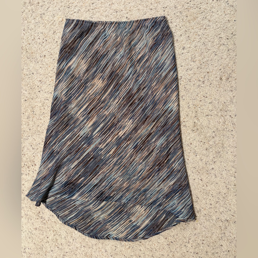 Trendy Blue and Brown Women's Skirt.